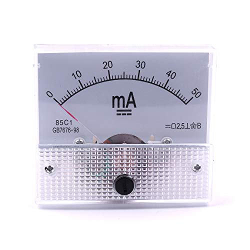 Atoplee 1PC DC 0-50MA 85C1 Amperemeter Analog Amp Тековен панел мерач на мерач на амперметар мерач