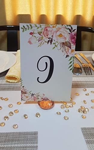 Аифанс Дијамант место држачи за картички, држачи за броеви на розово злато - елегантен дизајн на акрилен кристал за свадби и настани