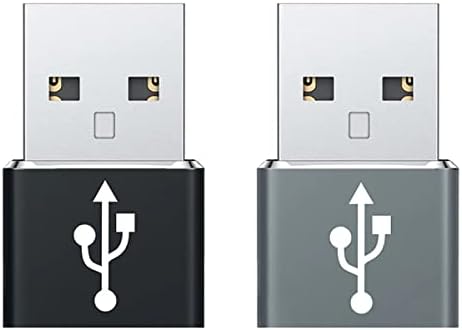 USB-C Femaleенски до USB машки брз адаптер компатибилен со вашиот Dell XPS 13-9370-D1809G за полнач, синхронизација, OTG уреди