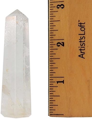 Природна чиста кварцен кристална стоечка кула со обелиск со 6 точки на аспекти, наполнета терапија со метафизички кристали на