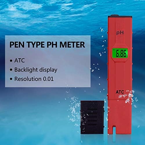 LHLLHL Дигитален pH метар 0-14 Пенкал-тип базен аквариум pH тестер за пиење вода Анализатор на чистота Анализатор на почвата pH мерач