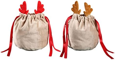 Неродеко Порибување Подароци Подароци 2 парчиња Ткаенина Врвки Торби Накит Торби Мали Бонбони Подарок Кеси Божиќ Партија Свадба