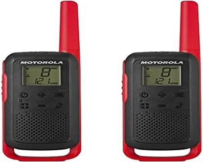 Motorola Solutions T210 двонасочно радио црно w/црвена две пакувања и Motorola T200TP TalkAbout Radio, 3 пакет