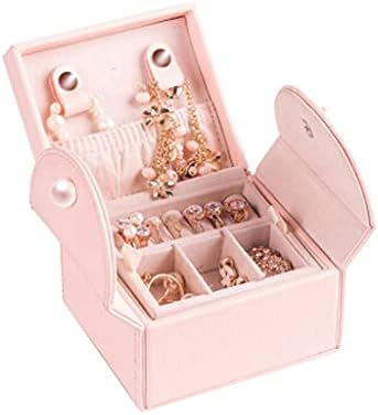 Кутија За Накит КИНГКС Кутија За Накит Мала Двослојна Европска Дрвена Рачно Изработена Кутија За Накит За Накит За Девојка Божиќ 520 Еврејски