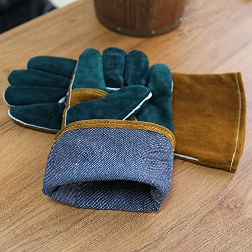 Олсон Депак заварување нараквици отпорни на топлина на ракавици за печење на ракавици заварувач на камин шпорет на ракавици