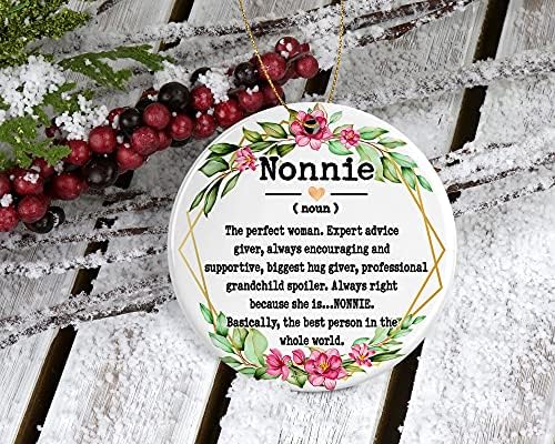 Орнамент за именка на Нони - Божиќен украс за Нони - украс на Денот на мајката - Подароци што не се на нени - Дефиниција за нон.