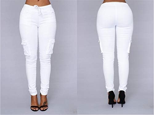 Angongnywellенски модни обични панталони со повеќе џебови со џебови, џогери, дами салата за салата, панталони со долги панталони панталони