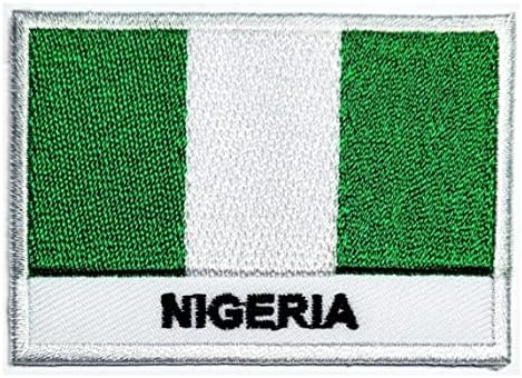 Кленплус 3 парчиња. 1. 7Х2, 6 ИНЧИ. Знаме на нигерија Извезено Лепенка Железо На Шиење На Знаме Земја Национален Амблем Закрпи ЗА САМ Јакна Маица