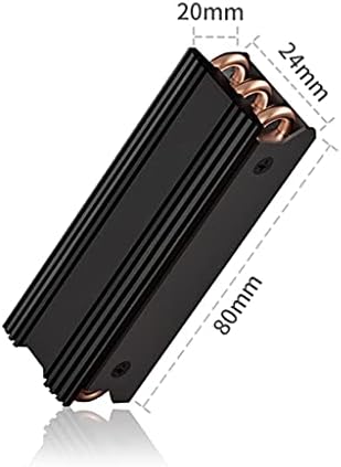 CZDYUF M.2 Цврста состојба на погон на цврста состојба на ладилникот за десктоп компјутер Алуминиум легура бакар 2280 SSD радијатор
