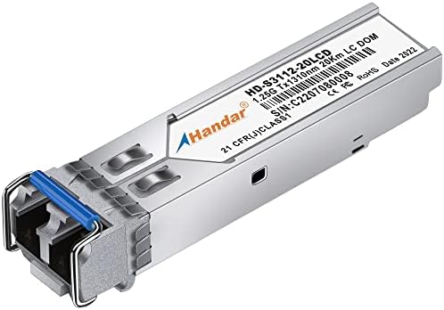 1,25g SFP Transceiver 1000base-lx, Handar 1310nm 1000m SMF, до 10 км, за Cisco GLC-LH-SMD, Maraki MA-SFP-1GB-LX10, Ubiquiti unifi, Fortinet,