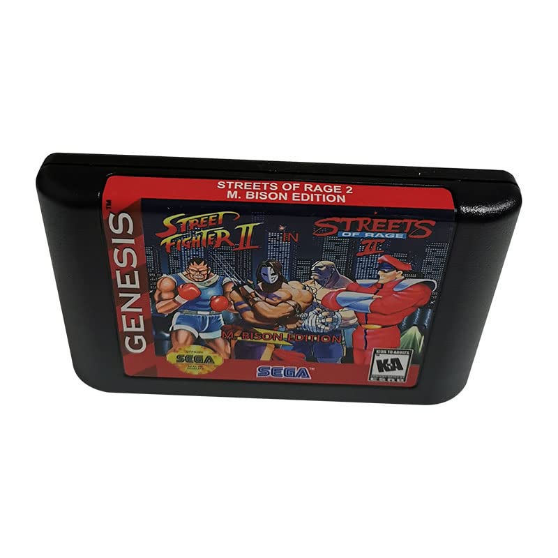 Улици на Rage 2 M Bison Edition -Game Cartridge - Електронски игри со 16 битни картички за игра за PAL и NTSC верзија