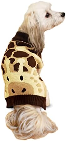 Голем џемпер за кучиња за домашно милениче/жирафа/кафеав/кучиња џемпер