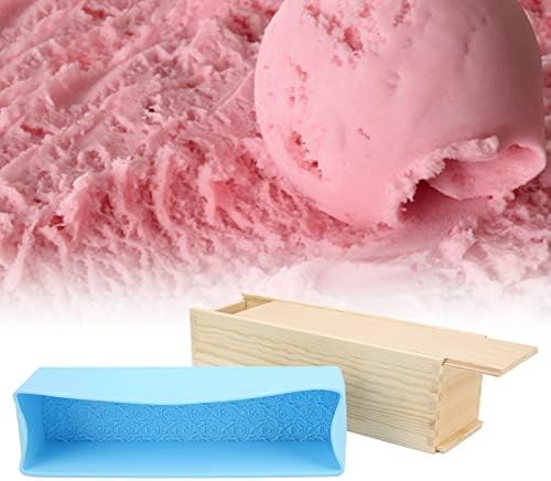 Сапунски калапи за правење сапун, дрвен калап со силиконски контејнер во форма на роза и истурете или ладен процес, леб од