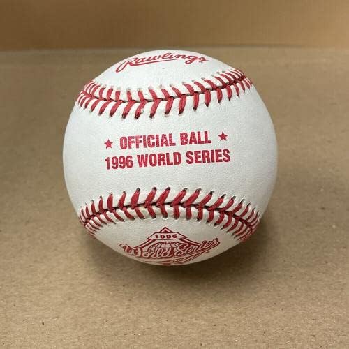 Џими Ки Потпиша Официјален 1996 Светската Серија Бејзбол Авто Со Б&засилувач;Е Холограм-Автограм Бејзбол