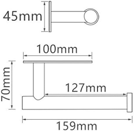 ДУБАО Ѕид Монтирање Бања Тоалет Ролна Хартија Држач Кујна Нерѓосувачки Челик Ѕид Кука Крпа Решетката Држач За Ткиво Закачалка За Бања
