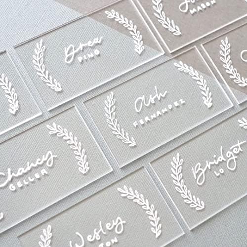 Uniqooo јасни акрилни картички за свадба, 100 парчиња - празно правоаголник придружба акрилни плочи - совршени за забави за вечера,