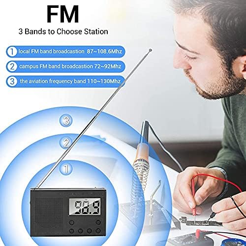 Дигиталниот радио комплет Lillyrin FM DIY FM 87-108MHz прилагодлив безжичен приемник временска функција за учење за лемење