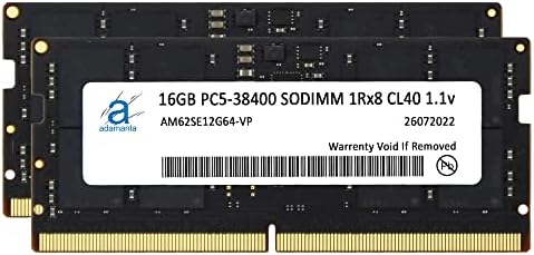 Адаманта 32GB Компатибилен Со Acer Предатор хелиос 300 PH315-55-70ZV DDR5 4800MHz PC5-38400 SODIMM 1RX8 CL40 1.1 v 262 pin Лаптоп Лаптоп Мемориски