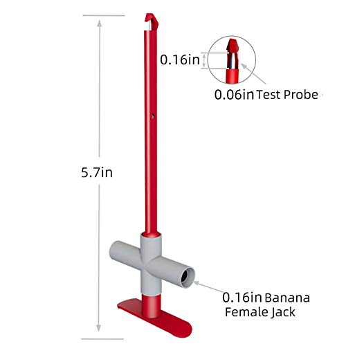 Мултиметарскиот тест Goupchn 2PCS води 4мм банана приклучок машко на машки со прободувачки сонди со алатка за клип-клип за жици за пополнување