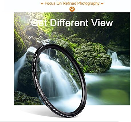 Ultra Slim Fader Променлива ND2 до ND400 Неутрална густина прилагодлив на ND Flent Filter за леќи на фотоапаратот со големина на