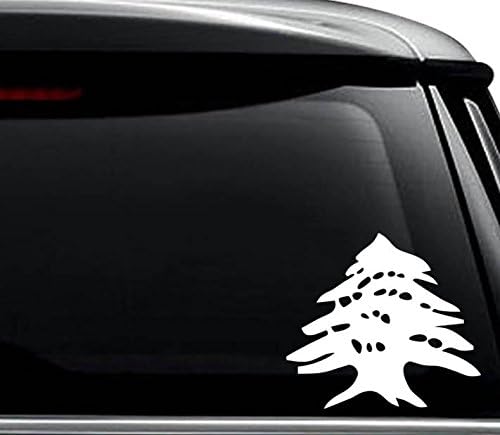 Кедарско дрво Либан либански налепница за употреба на лаптоп, шлем, автомобил, камион, моторцикл, прозорци, браник, wallид и големина