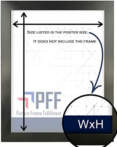 PictureFrameFective 12 ”X36” Рамка за слика | Вклучен е 1,25 Црно MDF | Плекси стакло и жица што висат