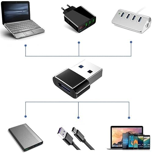 Универзален USB C 3.1 Type C женски до USB 3.0 Тип А адаптер за конвертор на машки порта, црна опција торба за преносна лесна дизајн издржливост