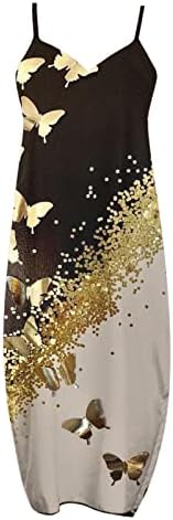 Женски Секојдневни Макси Фустани Со Џебови Плус Големина Прерамки Против Вратот Фустан На Плажа Должина На Подот Долги Фустани Сарафан