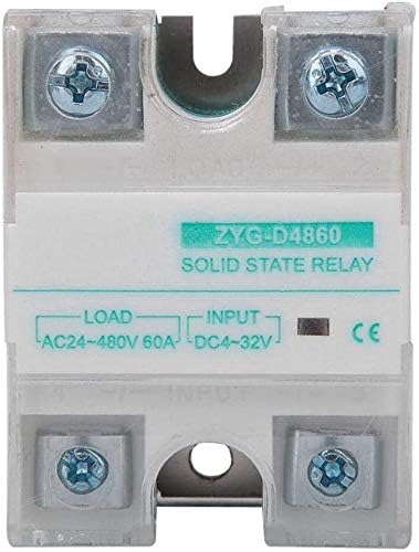 ZYM119 ZYG-D4860 LED цевка Индикација за состојба на единечна фаза DC-AC Solid State Relay 4-32V 60A коло