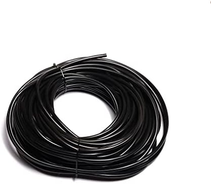 100feet 1/4 инчен црна флексибилна PVC микро цевка за наводнување на посипување на меурчиња