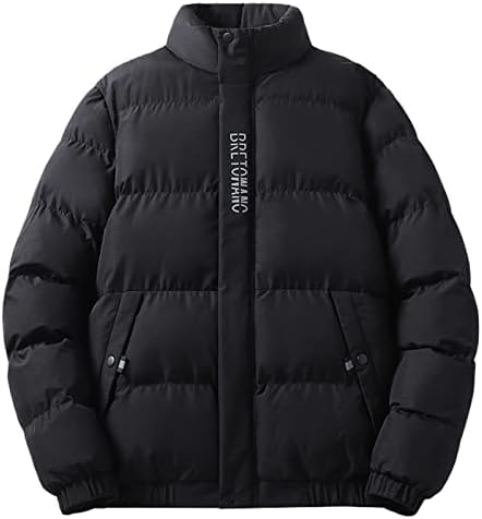 Fsahjkee abrigos de hombre invierno en oferta, зимски долги ракави купови случајни дебели вклопувани модни тежини за надворешна