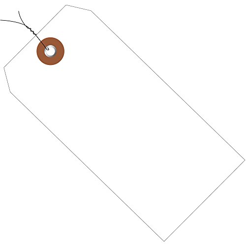 Пластични ознаки за испорака на највисоки пакувања, пред-жични, 4 3/4 x 2 3/8, бело