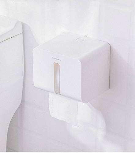 FXBZA Држач За Тоалетна Хартија Држач За Ѕидна Монтажа Држач За Тоалетна Хартија Стојат Без Дупчење Кујна Хотел На Ѕид-Бело
