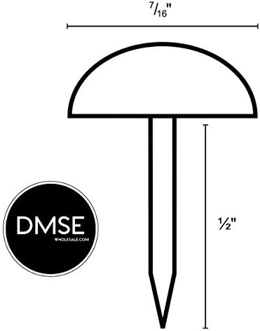 DMSE Големина на големо со големина 7/16 Мебел за хардвер со дијаметар за тапацирање Декоративни палецот за притискање на ноктите 100 парчиња