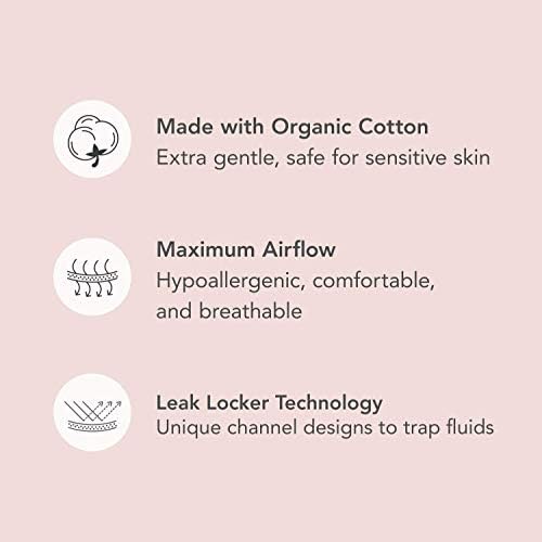 Подложни за еднократна употреба на Раел, органско памучно покритие - Постпартална есенцијална, влошки за инконтиненција за жени, влошки за истекување