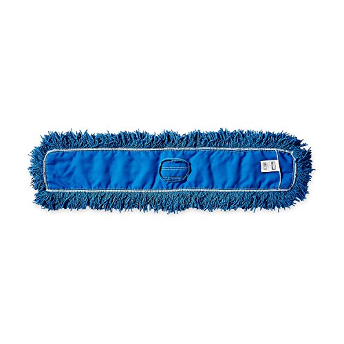 Rubbermaide Commercial Products Twisted Loop Dirt Mop Замена на главата, 24-инчи, сини, заштитни влакна за да се избегне нечистотија,
