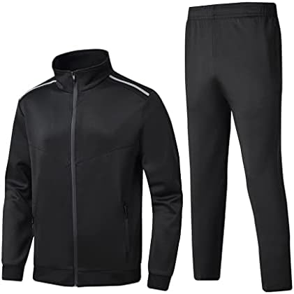 Мешање за спортска облека LSDJGDDE поставува пролетна есенска машка обична тренерка мажи 2 парчиња џемпери + џемпери поставени