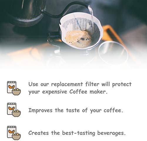24 филтри за пакувања со јаглен компатибилни со филтерот за производител на кафе Cuisinart