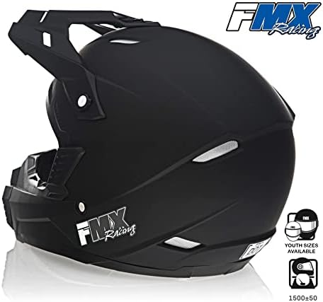 Фабрички трки FMX возрасни мотокрос нечистотија велосипед надвор од патот АТВ мотоцикл точка одобрена мат црна шлем со големина на шлем
