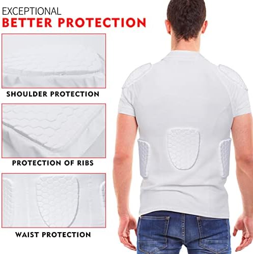 DGXINJUN MANS PODD COMPRESSING SPORTS SPORTS Краток ракав Заштитна маица рамо ребро градите на грбот Поддршка за поддржуваат кошула за возрасни