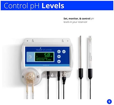 Контролер на pH на BlueLab Contph PH со мониторинг и дозирање во дигитален мерач на вода, 1, бел и CarekitphCon Комплет за нега