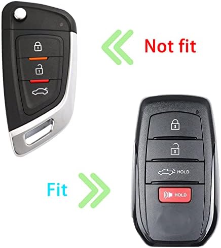 Копче за лоци за клучеви FOB одговара за додатоци на Toyota Tundra 2022 2023 Sequoia 2023 и Venza 2021 2022 Key FOB Case, капакот на заштитникот