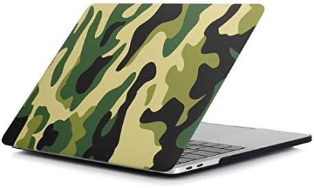 Чанти за мобилни телефони Хаијун зелени камуфлажни шема лаптоп вода декорации компјутер заштитен случај за MacBook Pro 13.3 инчи A1989 торби за