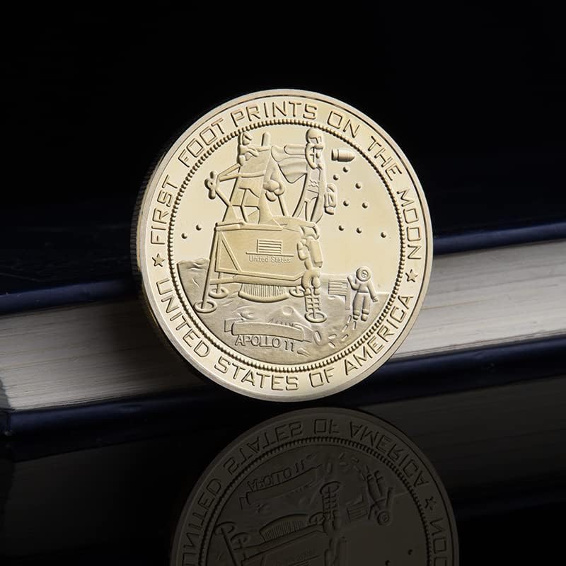 Аполо 11 Месечината Слетување Медал Армстронг Значка Подарок Играчка Историја И Култура Колекција