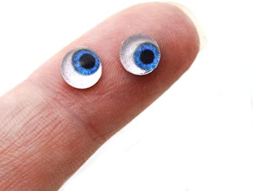 Страна погледи сини човечки инспирирани очи од 6 мм до 60мм технологија фантастични накит што прават делови од уметност кукли, таксидермиски