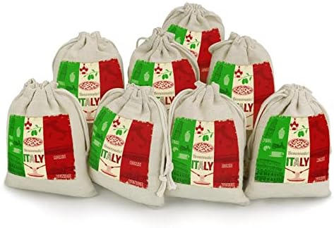 Италијански дамки за храна мапа на знамето за чување вреќи за складирање торбички за бонбони за подароци за еднократно преклопување и компактен