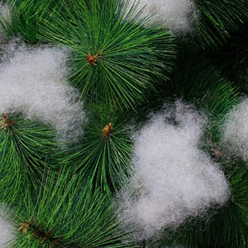Здрав Божиќен Лажен Снежен Декор: Меки Снежни Влакна Памук Како Меки Внатрешен Снег Вештачки Снег За Зимска Мантија Село Рождество