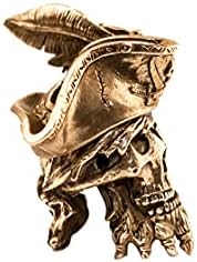 Paracord Bid Filibuster Pirate Corsair Skull Zombie - Paracord Bid Nife Lanyard во бронза