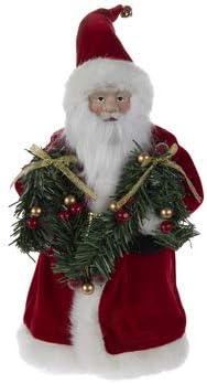 Дедо Мраз Со Венец Дрво Топер Божиќ Дома Декорација