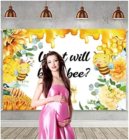 Што Ќе Открие Полот На Пчелата За Бебиња Позадина За Бебешки Туш Декорации За Забави Фотобут Реквизити Маса за Торта материјали 60х40ин